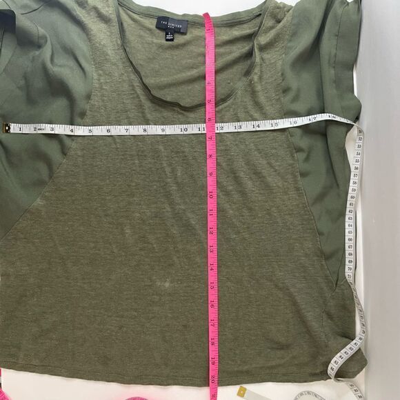 Linen| The Limited| Large| Olive Army Green| lightweight| basic - Picture 8 of 10